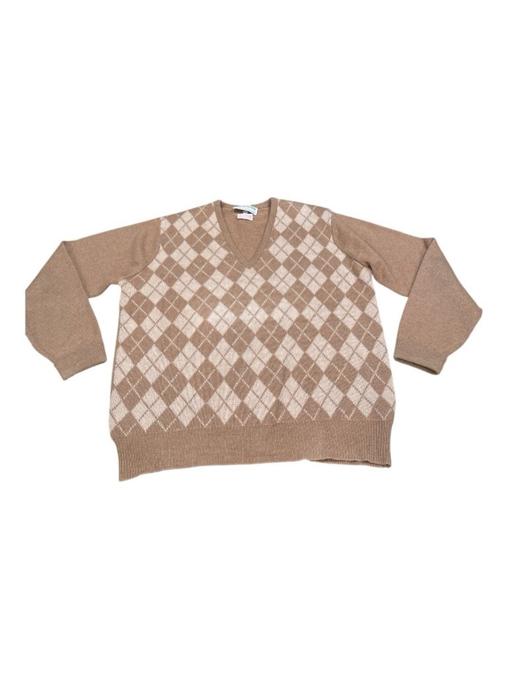 William Lockie Scottish Camel‎ Hair Long Sleeve Men's  Large Jumper Sweater